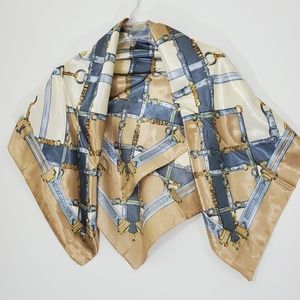 Jiaying Tan and Creme Scarf